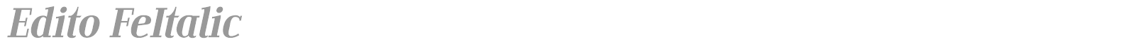 Edito FeItalic font preview
